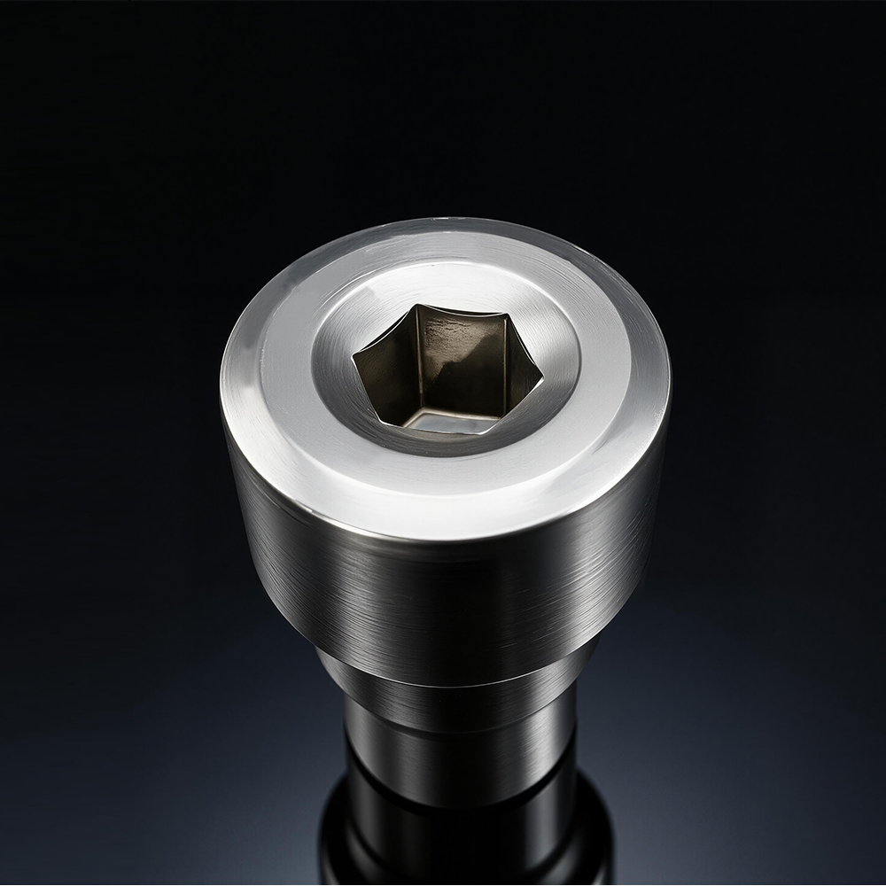 Buje escalonado hecho a medida con casquillo hexagonal interior